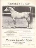 rancho bonita vista 1972 traseyn ferseyn auwil noba horse vintage ad