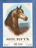 hill farm 1972 shurfix herd sire arabian horse stud vintage ad