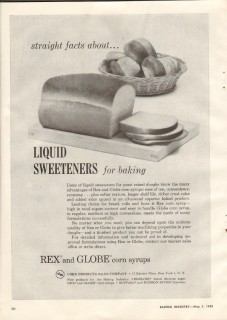 corn products sales company 1959 rex globe liquid sweetener vintage ad corn products sales company 1959 rex globe liquid sweetener vintage ad