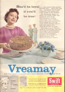swift company 1959 vreamay emulsifier shortening baking vintage ad swift company 1959 vreamay emulsifier shortening baking vintage ad