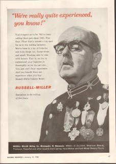 russell-miller milling company 1958 experience baking flour vintage ad russell-miller milling company 1958 experience baking flour vintage ad
