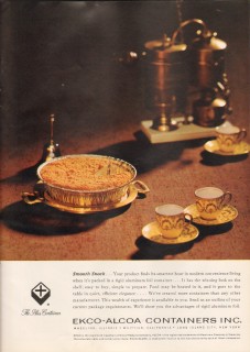 ekco-alcoa containers inc 1958 rigid aluminum foil baking vintage ad ekco-alcoa containers inc 1958 rigid aluminum foil baking vintage ad