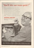russell-miller milling company 1958 team spirit baking vintage ad