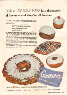 s gumpert company 1958 wonderfrost white icing base baking vintage ad s gumpert company 1958 wonderfrost white icing base baking vintage ad