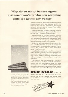 red star yeast products company 1958 bakers agree baking vintage ad red star yeast products company 1958 bakers agree baking vintage ad