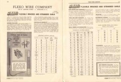 Flexo Wire Company 1943 Vintage Catalog Flexible Braided Strand Cable