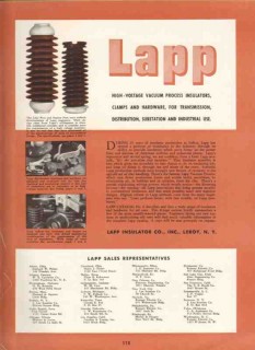 Lapp Insulator Company 1943 Vintage Catalog Electrical Hardware Clamps
