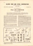 Oliver Iron Steel Corp 1943 Vintage Catalog Pole Line Hardware Fitting
