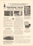T M Partridge Lumber Company 1943 Vintage Catalog Wood Poles Cedar 