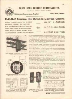 South Bend Current Controller Company 1943 Vintage Catalog Lighting