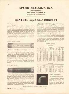 Spang Chalfant Inc 1943 Vintage Catalog Central Rigid Steel Conduit