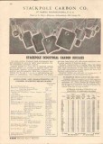 Stackpole Carbon Company 1944 Vintage Catalog Brushes Industrial Motor