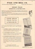 Page Hill Company 1944 Vintage Catalog Cedar Pole Life-Span Electrical