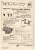 USCO Power Equipment Corp 1948 Vintage Catalog Electrical High Voltage