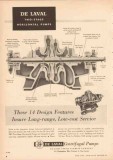 De Laval Steam Turbine Company 1955 Vintage Ad 2-Stage Horizontal Pump