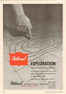 National Geophysical Company 1950 Vintage Ad Oil Gas Exploration National Geophysical Company 1950 Vintage Ad Oil Gas Exploration