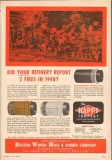 Boston Woven Hose Rubber Company 1950 Vintage Ad Oil Refinery Fires Boston Woven Hose Rubber Company 1950 Vintage Ad Oil Refinery Fires