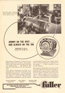 Fuller Company 1950 Vintage Ad Rotary Compressors Natural Gas Boosters Fuller Company 1950 Vintage Ad Rotary Compressors Natural Gas Boosters