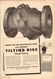 Chapman Valve Mfg Company 1950 Vintage Ad Oil Pipeline Tilting Disc