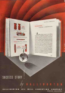 Halliburton Oil Well Cementing Company 1950 Vintage Ad Improved Casing Halliburton Oil Well Cementing Company 1950 Vintage Ad Improved Casing
