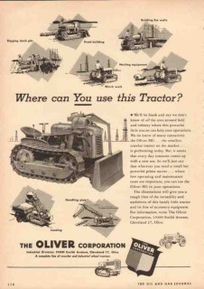 oliver corp 1950 hg smallest crawler tractor oilfield vintage ad oliver corp 1950 hg smallest crawler tractor oilfield vintage ad