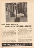 Republic Flow Meters Company 1950 Vintage Ad Oil Accurate Flexible Republic Flow Meters Company 1950 Vintage Ad Oil Accurate Flexible
