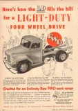 four wheel drive auto company 1950 ld light-duty truck vintage ad