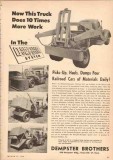 dempster brothers inc 1950 picks-up hauls dumps dumpster vintage ad