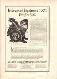 miller saw-trimmer company 1926 master-speed printing equip vintage ad