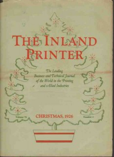 inland printer 1926 christmas magazine cover vintage print inland printer 1926 christmas magazine cover vintage print