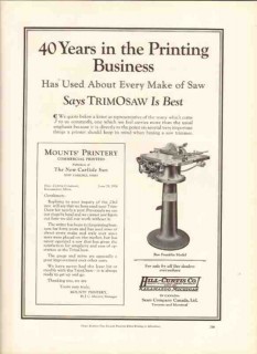 hill-curtis company 1926 trimosaw best printing business vintage ad