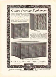 hamilton mfg company 1926 galley storage equipment printing vintage ad