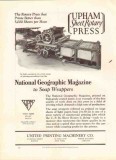 united printing machinery company 1926 sheet rotary press vintage ad