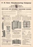 F D Kees Mfg Company 1949 Vintage Catalog Electric Instrument Housings F D Kees Mfg Company 1949 Vintage Catalog Electric Instrument Housings