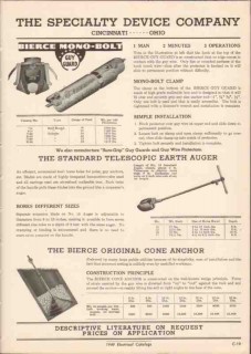 Specialty Device Company 1949 Vintage Catalog Bierce Mono-Bolt Guard