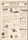 H B Sherman Mfg Company 1949 Vintage Catalog Lugs Connectors Clamps