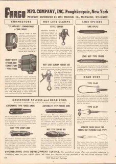 Fargo Mfg Company 1949 Vintage Catalog Electrical Splices Connectors
