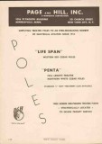 Page Hill Inc 1951 Vintage Catalog Poles Life-Span Electric Utilities