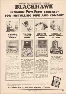 Blackhawk Mfg Company 1951 Vintage Catalog Electric Tools Porto-Power