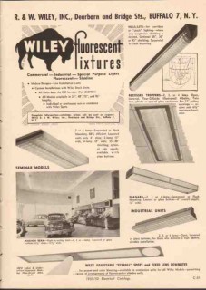 R W Wiley Inc 1952 Vintage Catalog Electrical Fluorescent Fixtures