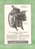 chandler price company 1926 minute men presses printing vintage ad