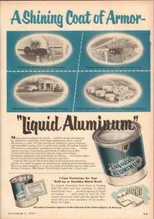 reynolds metals company 1953 coat of armor liquid aluminum vintage ad