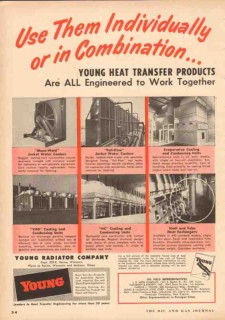 Young Radiator Company 1953 Vintage Ad Oil Individually Combination 1