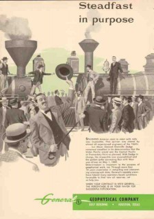 General Geophysical Company 1953 Vintage Ad Steadfast Grenville Dodge