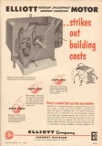 Elliott Company 1953 Vintage Ad Motor Outdoor Weather-Protected Costs Elliott Company 1953 Vintage Ad Motor Outdoor Weather-Protected Costs