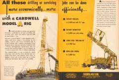 Cardwell Mfg Company 1953 Vintage Ad Oil Rig Drilling Servicing Jobs