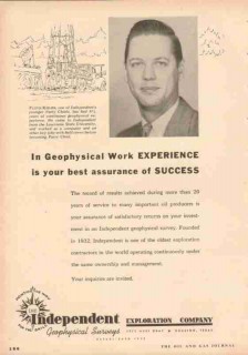 Independent Exploration Company 1953 Vintage Ad Oil Floyd Kisler