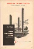 First National Bank Dallas 1953 Vintage Ad Financing Oil Cat Cracker First National Bank Dallas 1953 Vintage Ad Financing Oil Cat Cracker