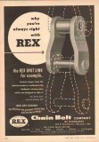 Chain Belt Company 1953 Vintage Ad Oil Field Rex Unit Link Longer Life Chain Belt Company 1953 Vintage Ad Oil Field Rex Unit Link Longer Life