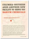 columbia-southern chemical 1959 new facility serve barium vintage ad columbia-southern chemical 1959 new facility serve barium vintage ad